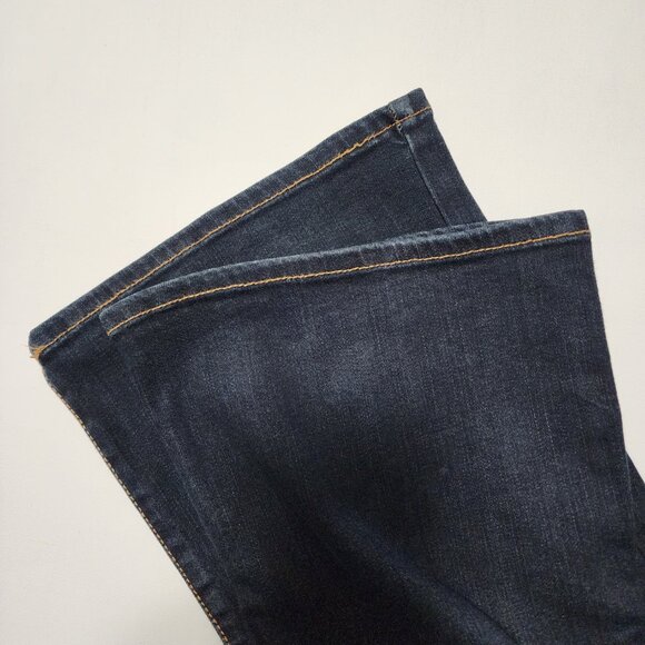American Eagle Dark Wash Stretch Denim Mid Rise Kick Boot Jeans - Picture 9 of 9